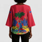 Afro-Haitians Independence Day Kimono Sleeve Blouse Le Marron Inconnu Unity Makes Strength