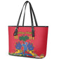 Afro-Haitians Independence Day Leather Tote Bag Le Marron Inconnu Unity Makes Strength - African Pride