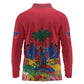 Afro-Haitians Independence Day Long Sleeve Polo Shirt Le Marron Inconnu Unity Makes Strength - African Pride