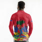 Afro-Haitians Independence Day Long Sleeve Polo Shirt Le Marron Inconnu Unity Makes Strength - African Pride