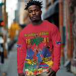 Afro-Haitians Independence Day Long Sleeve Shirt Le Marron Inconnu Unity Makes Strength - African Pride