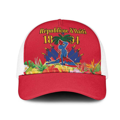 Afro-Haitians Independence Day Mesh Trucker Cap Le Marron Inconnu Unity Makes Strength - African Pride