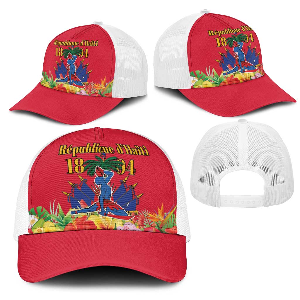 Afro-Haitians Independence Day Mesh Trucker Cap Le Marron Inconnu Unity Makes Strength - African Pride
