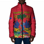 Afro-Haitians Independence Day Padded Jacket Le Marron Inconnu Unity Makes Strength