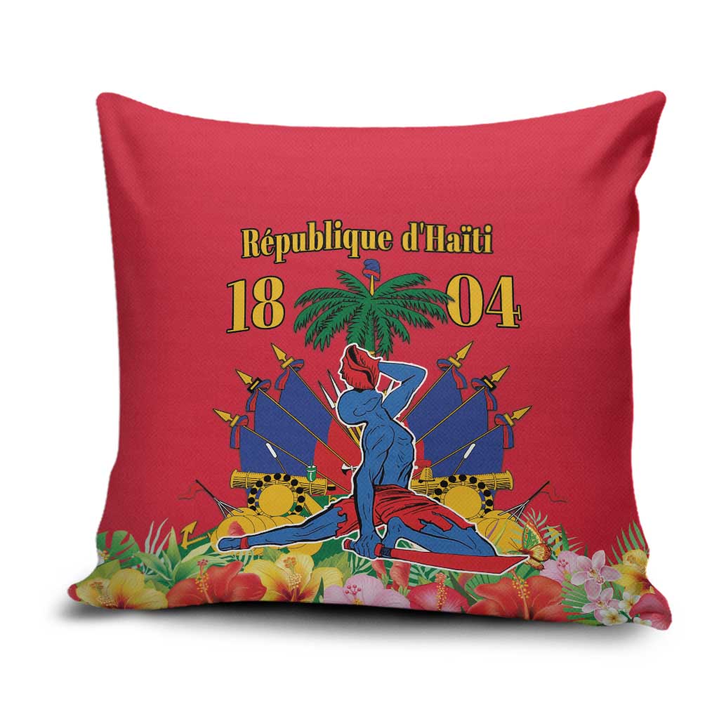 Afro-Haitians Independence Day Pillow Cover Le Marron Inconnu Unity Makes Strength