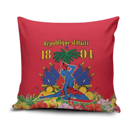 Afro-Haitians Independence Day Pillow Cover Le Marron Inconnu Unity Makes Strength