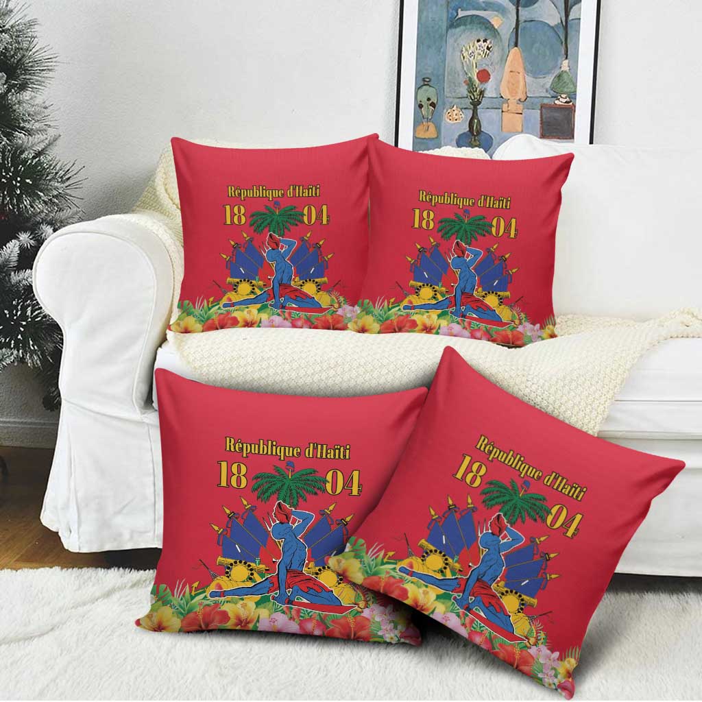 Afro-Haitians Independence Day Pillow Cover Le Marron Inconnu Unity Makes Strength