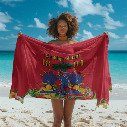 Afro-Haitians Independence Day Sarong Le Marron Inconnu Unity Makes Strength - African Pride