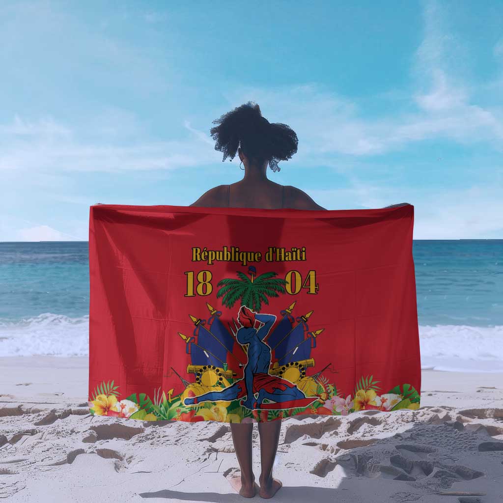 Afro-Haitians Independence Day Sarong Le Marron Inconnu Unity Makes Strength - African Pride