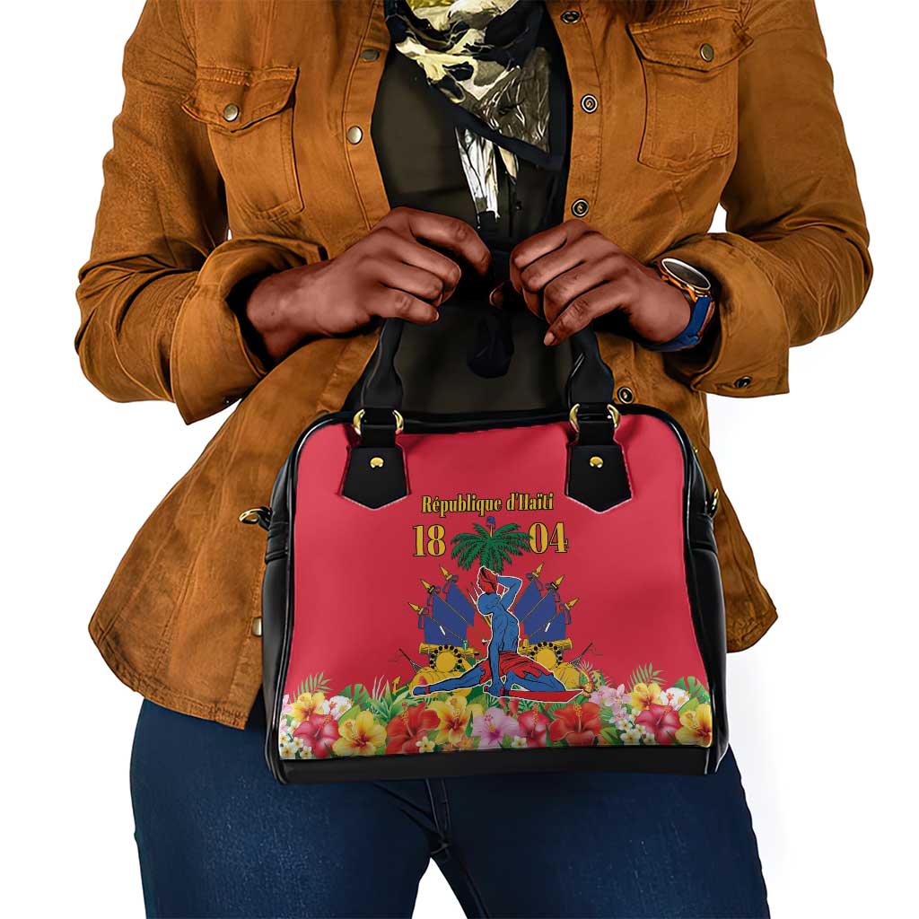 Afro-Haitians Independence Day Shoulder Handbag Le Marron Inconnu Unity Makes Strength - African Pride