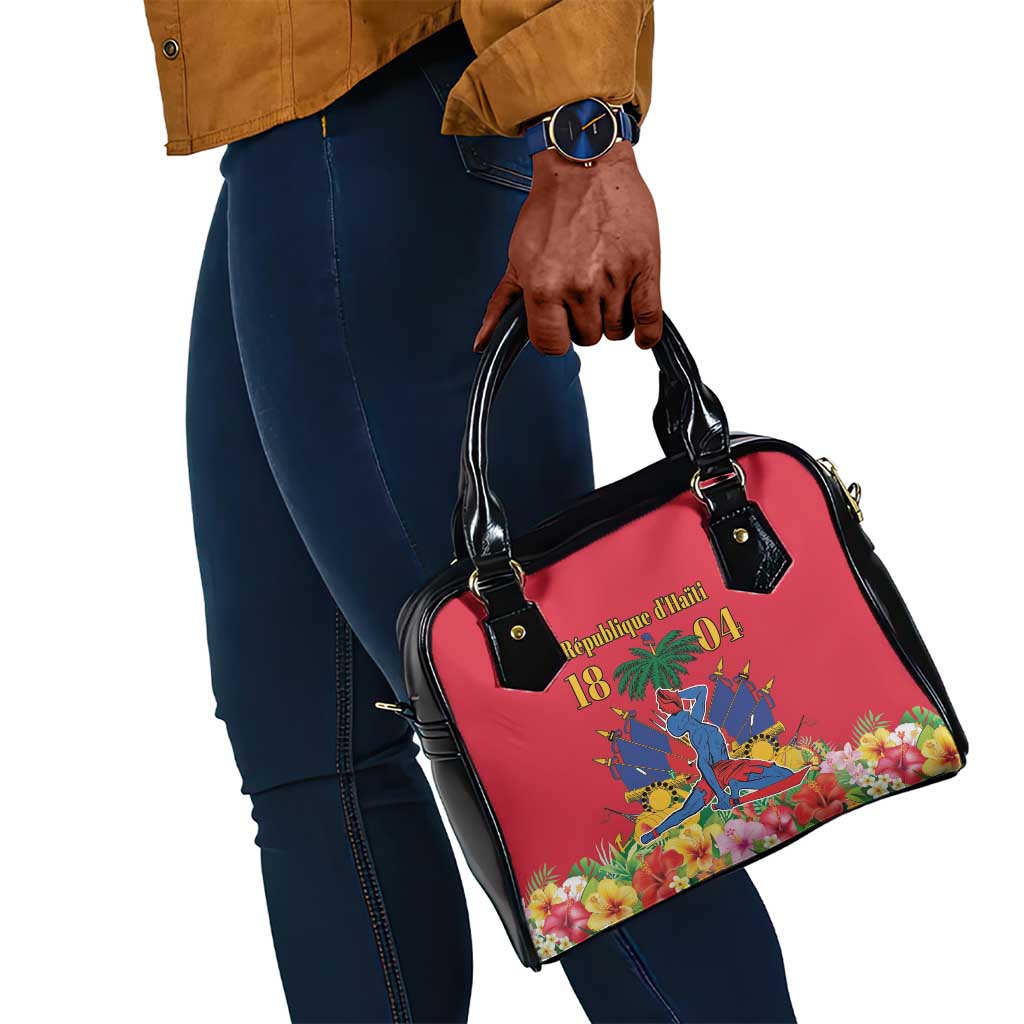 Afro-Haitians Independence Day Shoulder Handbag Le Marron Inconnu Unity Makes Strength - African Pride