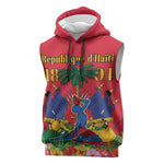 Afro-Haitians Independence Day Sleeveless Hoodie Le Marron Inconnu Unity Makes Strength - African Pride