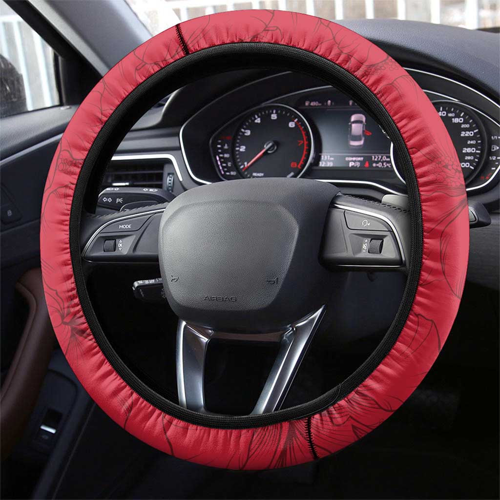 Afro-Haitians Independence Day Steering Wheel Cover Le Marron Inconnu Unity Makes Strength - African Pride