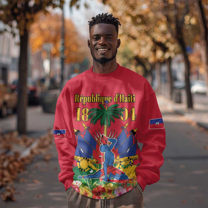 Afro-Haitians Independence Day Sweatshirt Le Marron Inconnu Unity Makes Strength - African Pride