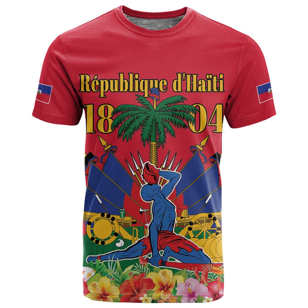 Afro-Haitians Independence Day T shirt Le Marron Inconnu Unity Makes Strength - African Pride