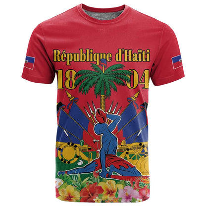 Afro-Haitians Independence Day T shirt Le Marron Inconnu Unity Makes Strength - African Pride