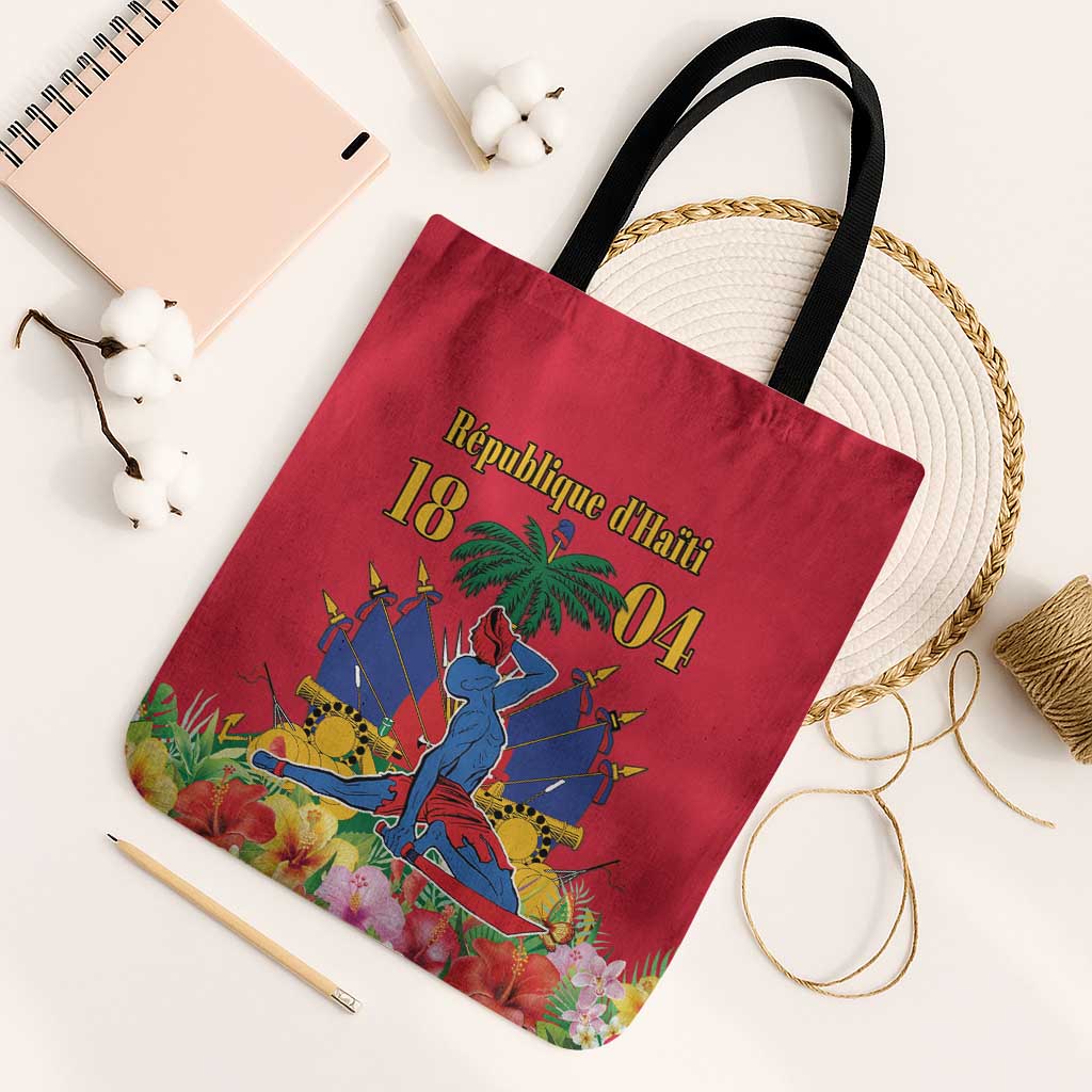 Afro-Haitians Independence Day Tote Bag Le Marron Inconnu Unity Makes Strength