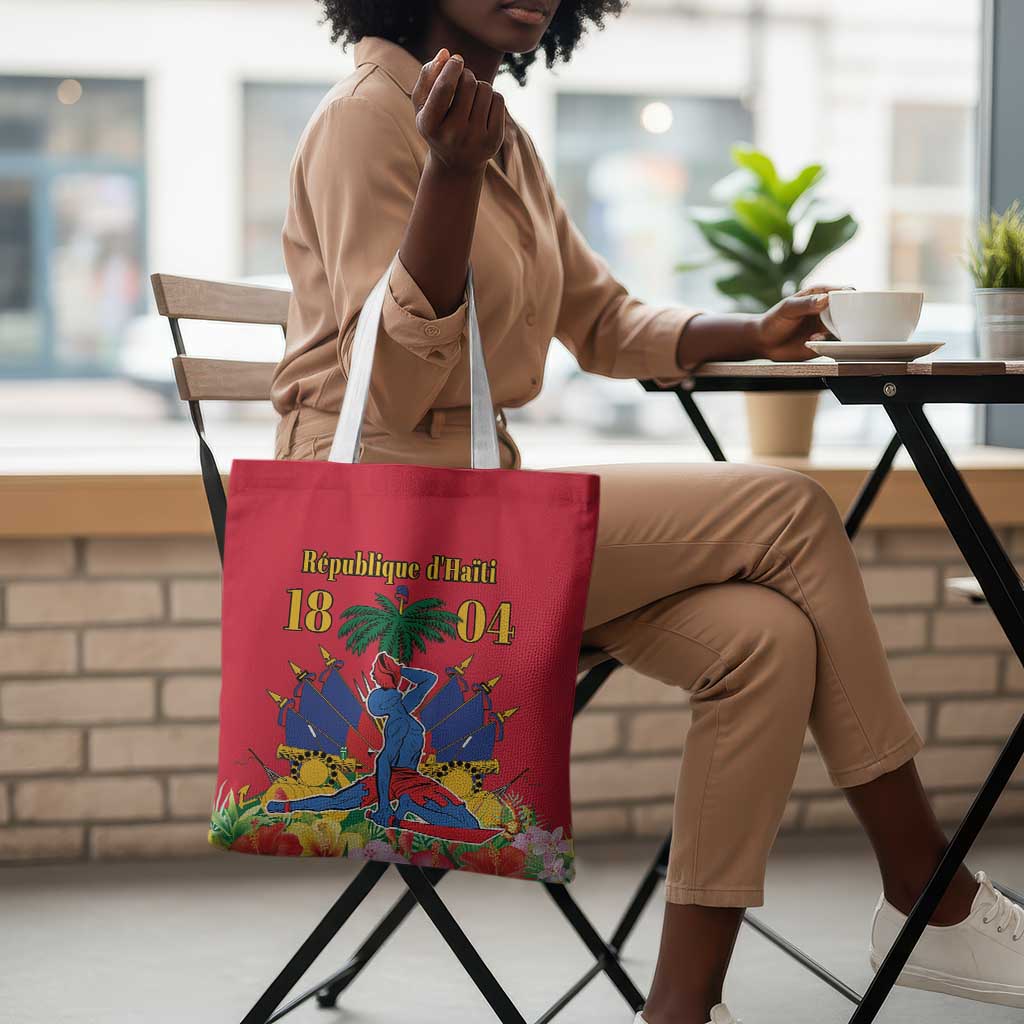 Afro-Haitians Independence Day Tote Bag Le Marron Inconnu Unity Makes Strength