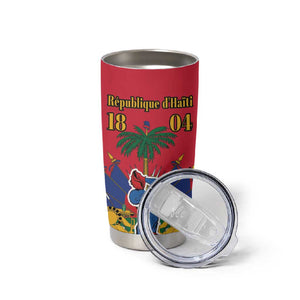 Afro-Haitians Independence Day Tumbler Cup Le Marron Inconnu Unity Makes Strength - African Pride