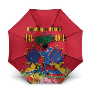 Afro-Haitians Independence Day Umbrella Le Marron Inconnu Unity Makes Strength