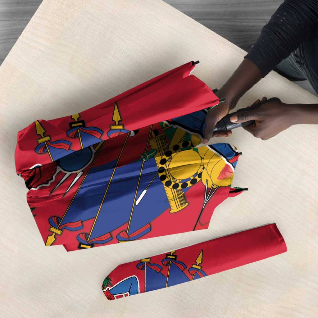 Afro-Haitians Independence Day Umbrella Le Marron Inconnu Unity Makes Strength