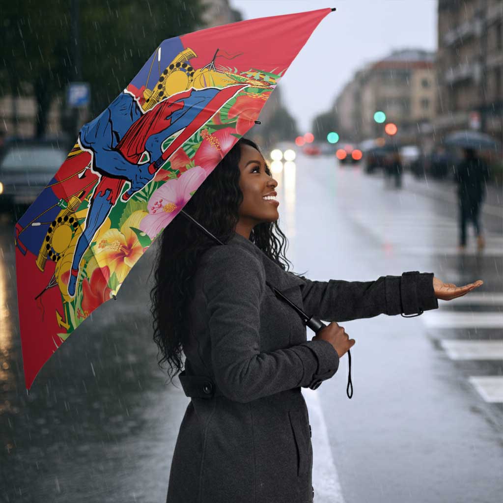 Afro-Haitians Independence Day Umbrella Le Marron Inconnu Unity Makes Strength