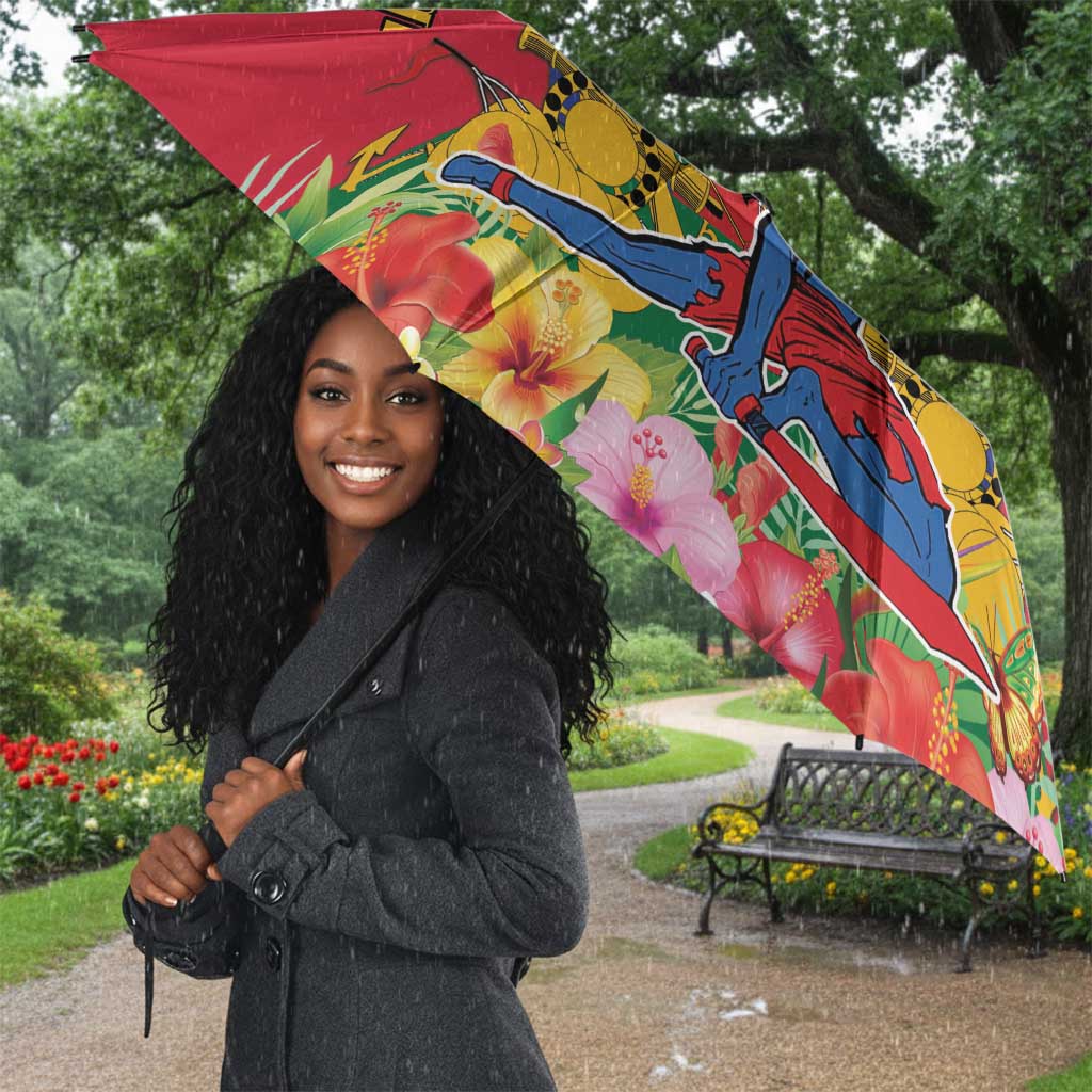 Afro-Haitians Independence Day Umbrella Le Marron Inconnu Unity Makes Strength