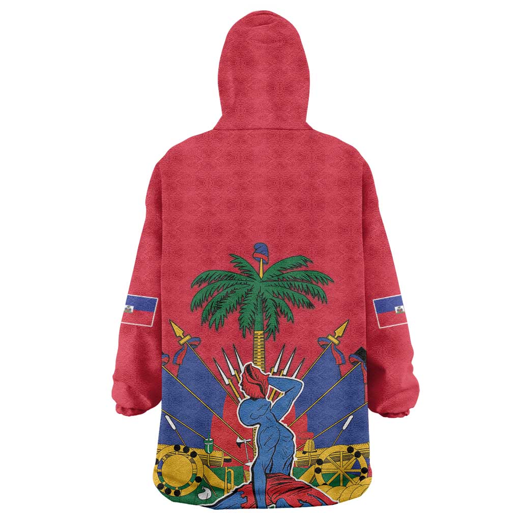 Afro-Haitians Independence Day Wearable Blanket Hoodie Le Marron Inconnu Unity Makes Strength - African Pride