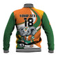 Custom Ivory Coast Football Baseball Jacket Les Elephants Mascot - African Pride