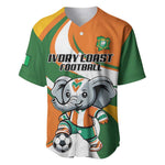 Custom Ivory Coast Football Baseball Jersey Les Elephants Mascot LT18