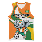 Custom Ivory Coast Football Basketball Jersey Les Elephants Mascot - African Pride