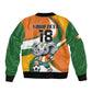 Custom Ivory Coast Football Bomber Jacket Les Elephants Mascot - African Pride