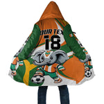 Custom Ivory Coast Football Cloak Les Elephants Mascot - African Pride