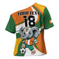 Custom Ivory Coast Football Cross Shoulder Shirt Les Elephants Mascot - African Pride