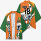 Custom Ivory Coast Football Kimono Les Elephants Mascot - African Pride