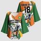 Custom Ivory Coast Football Kimono Sleeve Blouse Les Elephants Mascot - African Pride