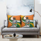 Custom Ivory Coast Football Pillow Cover Les Elephants Mascot - African Pride