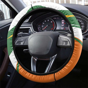 Ivory Coast Football Steering Wheel Cover Les Elephants Mascot - African Pride