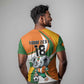 Custom Ivory Coast Football T shirt Les Elephants Mascot LT18