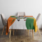 Custom Ivory Coast Football Tablecloth Les Elephants Mascot - African Pride