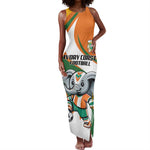 Custom Ivory Coast Football Tank Maxi Dress Les Elephants Mascot - African Pride