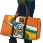 Custom Ivory Coast Football Travel Bag Les Elephants Mascot - African Pride