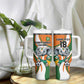 Custom Ivory Coast Football Tumbler With Handle Les Elephants Mascot - African Pride