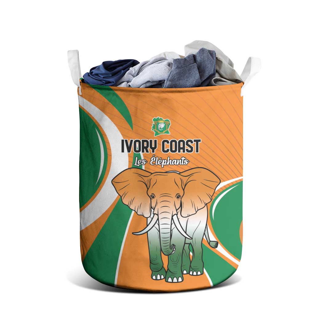 Ivory Coast Football Laundry Basket Les Elephants Spirit - African Pride