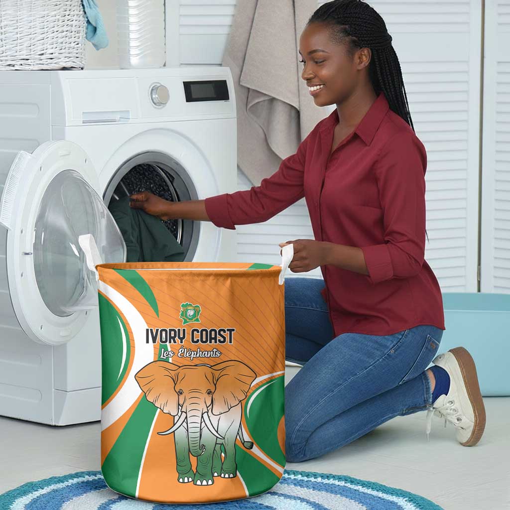 Ivory Coast Football Laundry Basket Les Elephants Spirit - African Pride