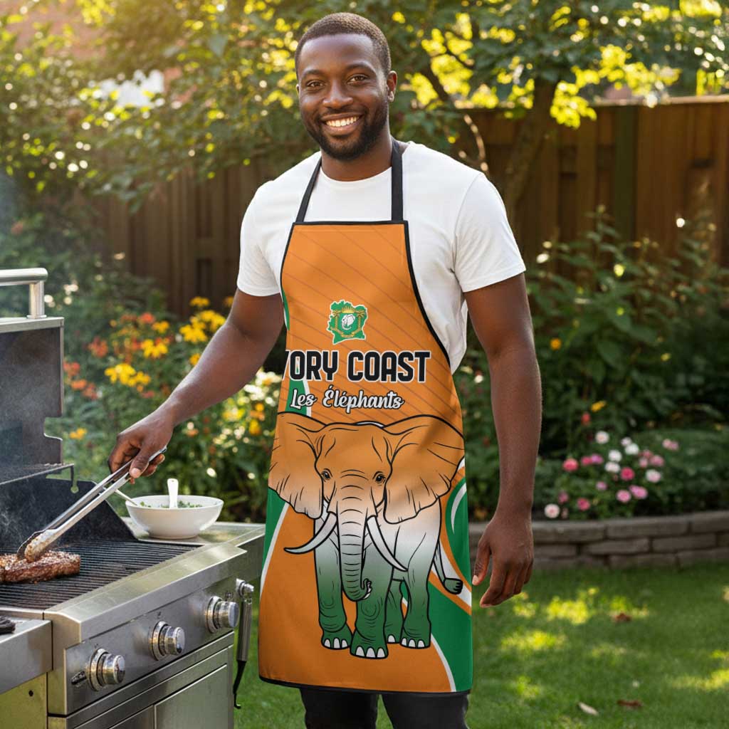 Ivory Coast Football Apron Les Elephants Spirit - African Pride