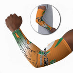 Custom Ivory Coast Football Arm Sleeves Les Elephants Spirit - African Pride