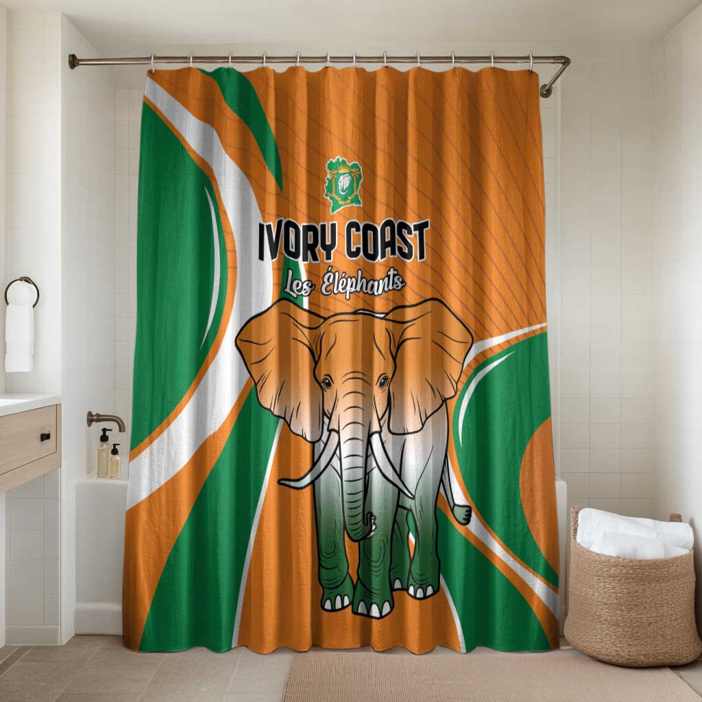 Ivory Coast Football Bathroom Set Les Elephants Spirit - African Pride