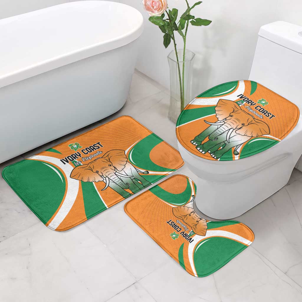 Ivory Coast Football Bathroom Set Les Elephants Spirit - African Pride