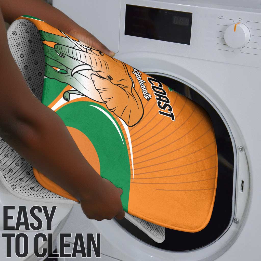 Ivory Coast Football Bathroom Set Les Elephants Spirit - African Pride